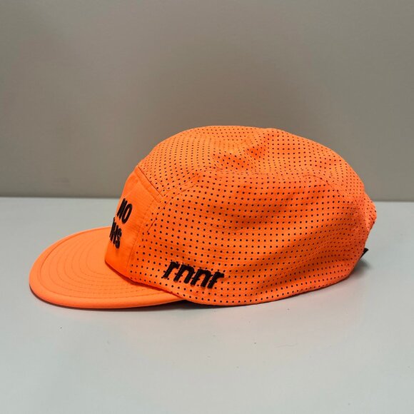 Rnnr Hat Orange Strap Back No Shortcuts LASD24 Panel Tailwind Running Mesh Cap - Picture 2 of 6